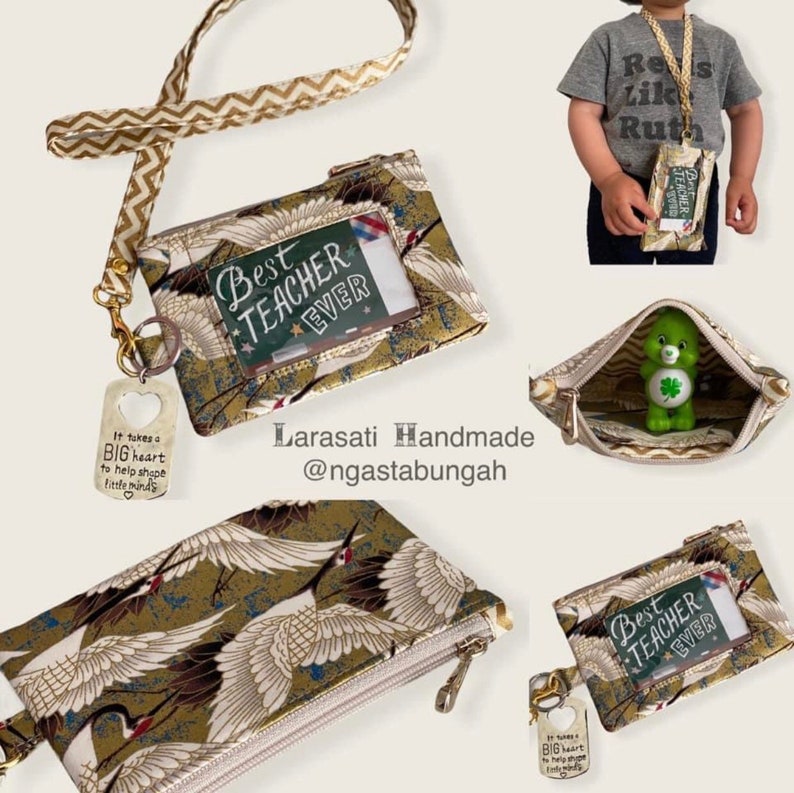 Piper ID holder pdf sewing pattern diy badge holder teacher Etsy