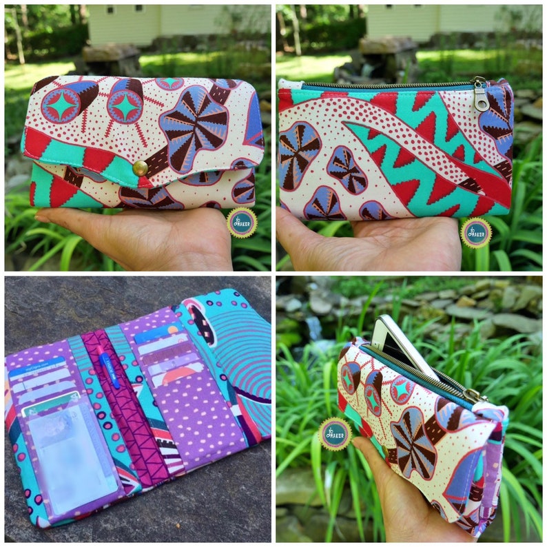 Marilyn Wallet PDF Sewing Pattern Linds Handmade Designs DIY Etsy