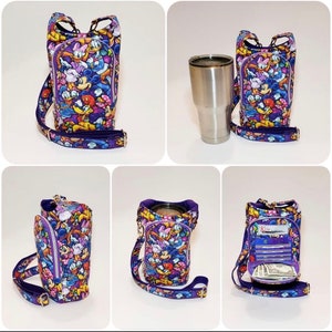 H20 2GO Sling PDF sewing pattern includes SVGs, waterbottle holder, beverage purse, linds handmade design, DYI waterbottle holder image 3