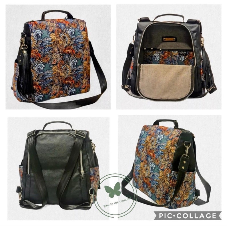 Guardian anti-theft backpack PDF sewing pattern includes SVGs, diy antitheft backpack, backpack sewing pattern, rucksack diy, image 7