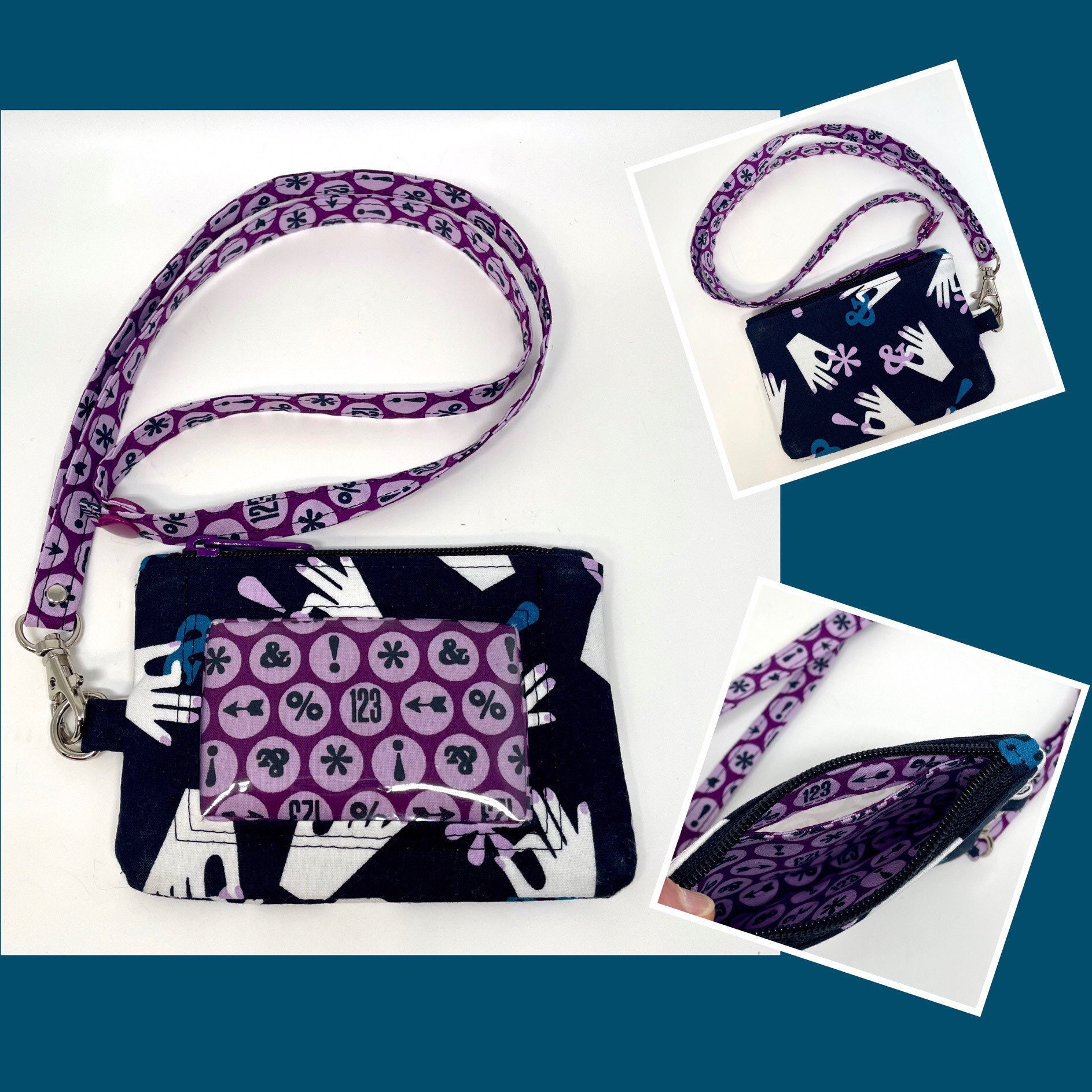 Piper ID holder pdf sewing pattern diy badge holder teacher Etsy