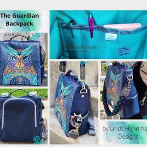Guardian anti-theft backpack PDF sewing pattern includes SVGs, diy antitheft backpack, backpack sewing pattern, rucksack diy, image 4