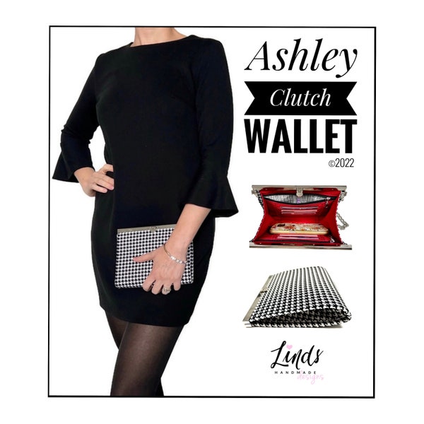 Ashley Clutch Wallet PDF Sewing Pattern (includes SVGs)