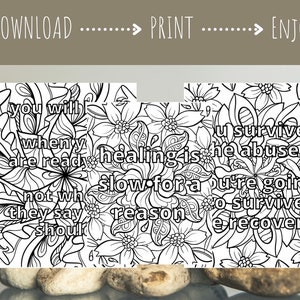DIGITAL DOWNLOAD Healing Coloring Pages - Etsy