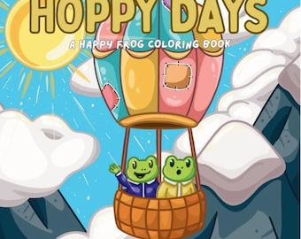 Frog Coloring Book: 30 Hand-Drawn Froggy Designs (PDF Download