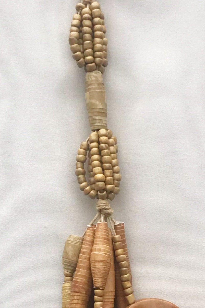 Gold Statment Multi Bead Necklace main image 1