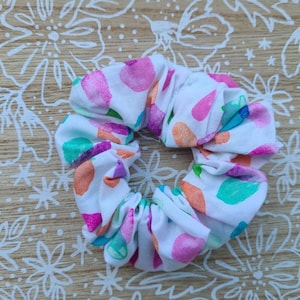 Rainbow Brush Stroke Scrunchie