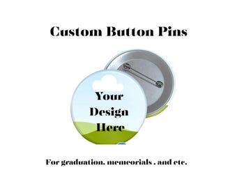 Senior Grad Button Badge Pin