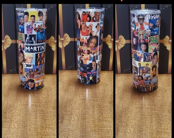 Custom Made to Order, Personalized, Customizable 20oz Skinny Tumblers with Straw, Straw Cleaner, Lid and Box