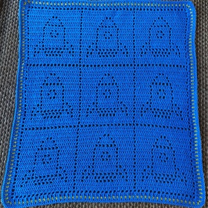Filet Rocket Crochet Baby Blanket - PDF Pattern only
