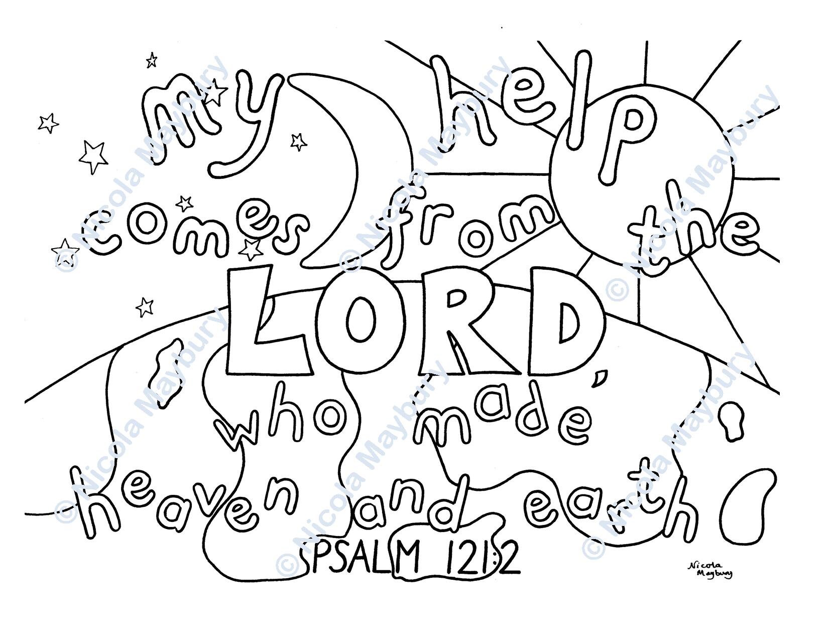 Helping At Church Coloring Page