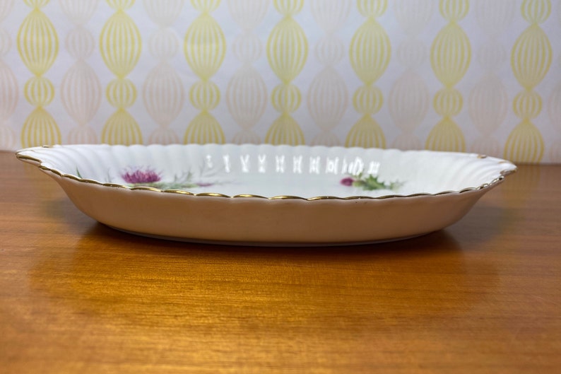 Royal Albert China Highland Thistle Cream and Sugar set with Regal Tray, Milk Pitcher and Sugar Bowl image 9