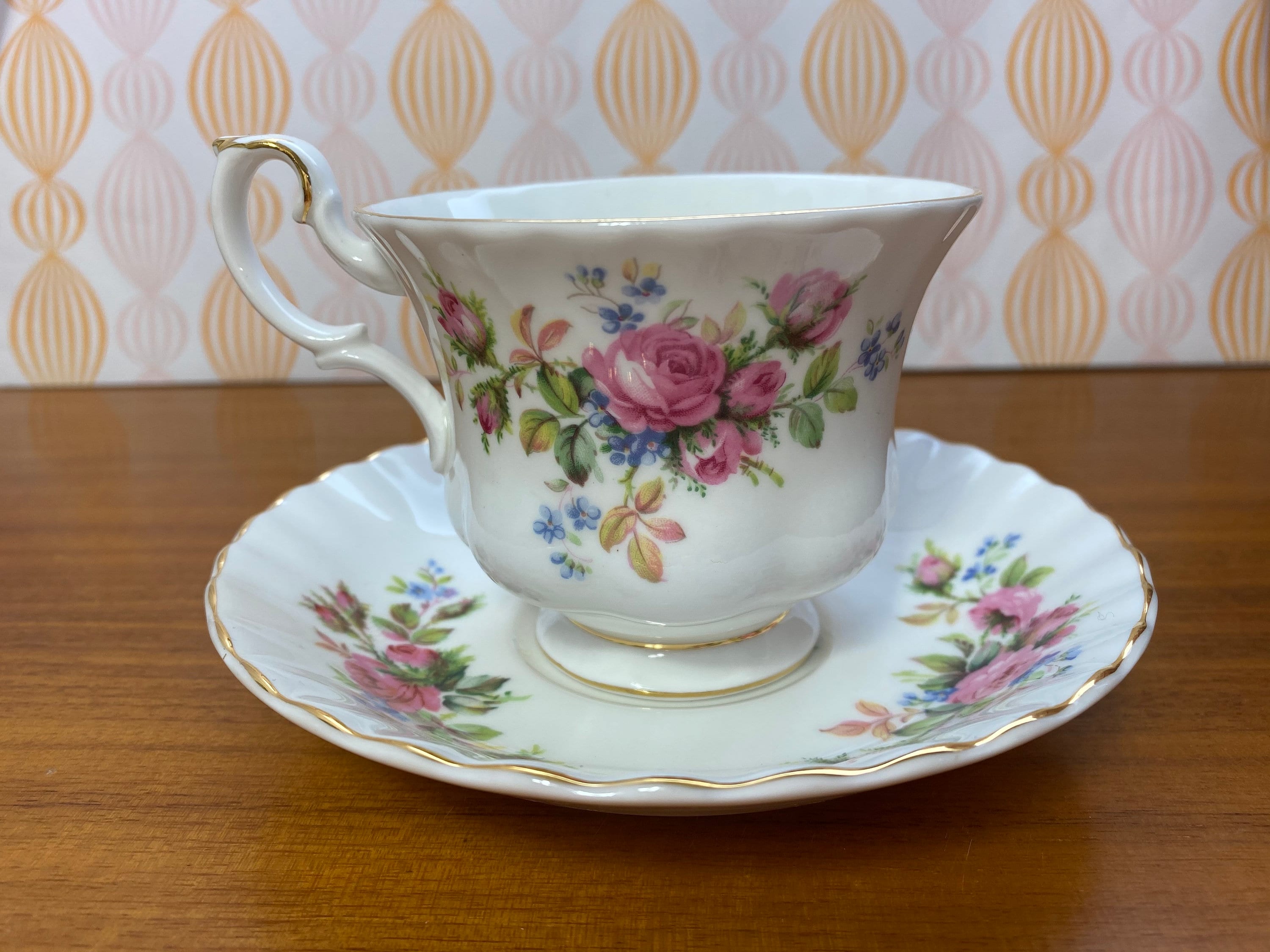 英国ビンテージ】ロイヤルアルバート☆勿忘草☆パーティプレート