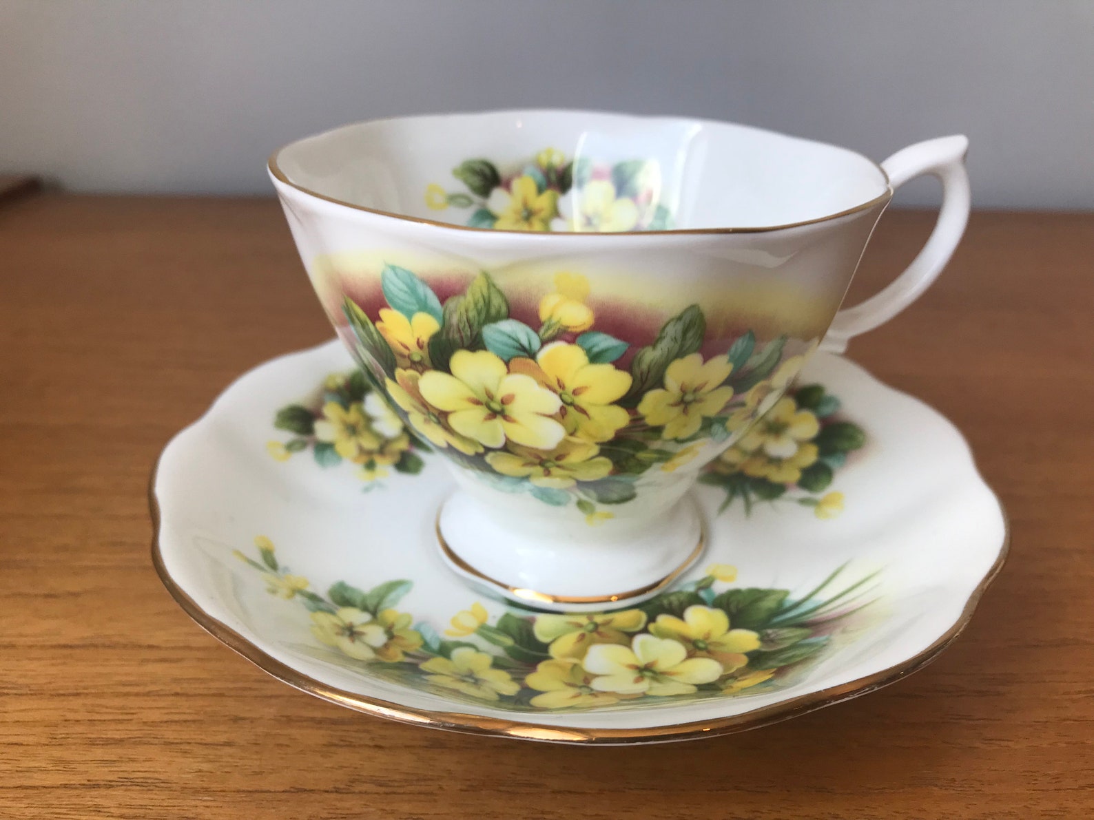 Royal Albert Tea Set Mismatched Tea Cups and Saucers Red and Etsy Canada