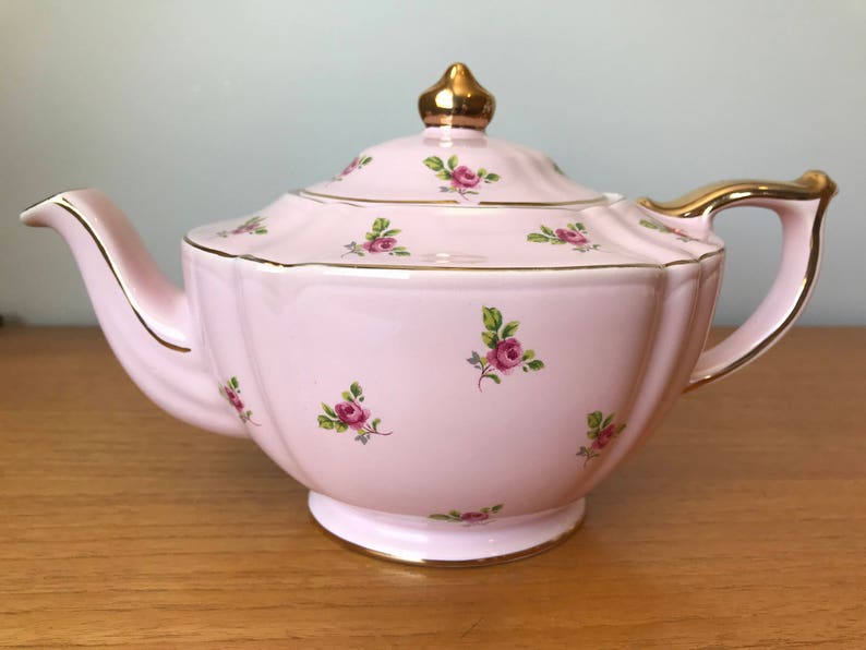 Home & Living Teapots Vintage Rare English Tea Pot Pink Sadler Teapot