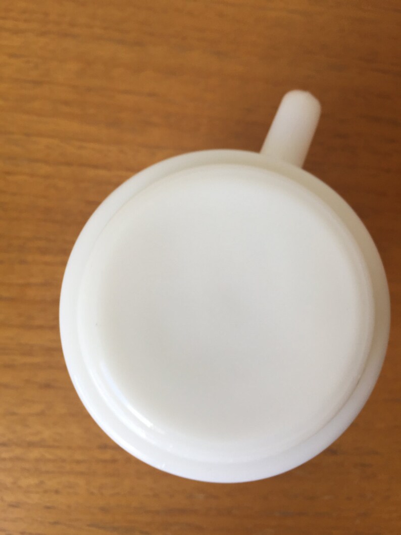 Vintage Milk Glass Cup Flower of the Month May Etsy