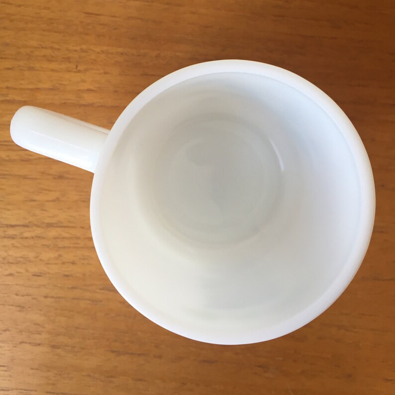 Vintage Milk Glass Cup Flower of the Month May Etsy