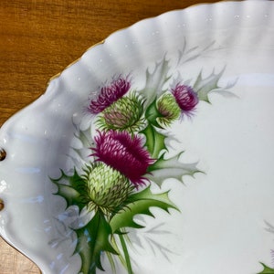 Royal Albert China Highland Thistle Cream and Sugar set with Regal Tray, Milk Pitcher and Sugar Bowl image 7