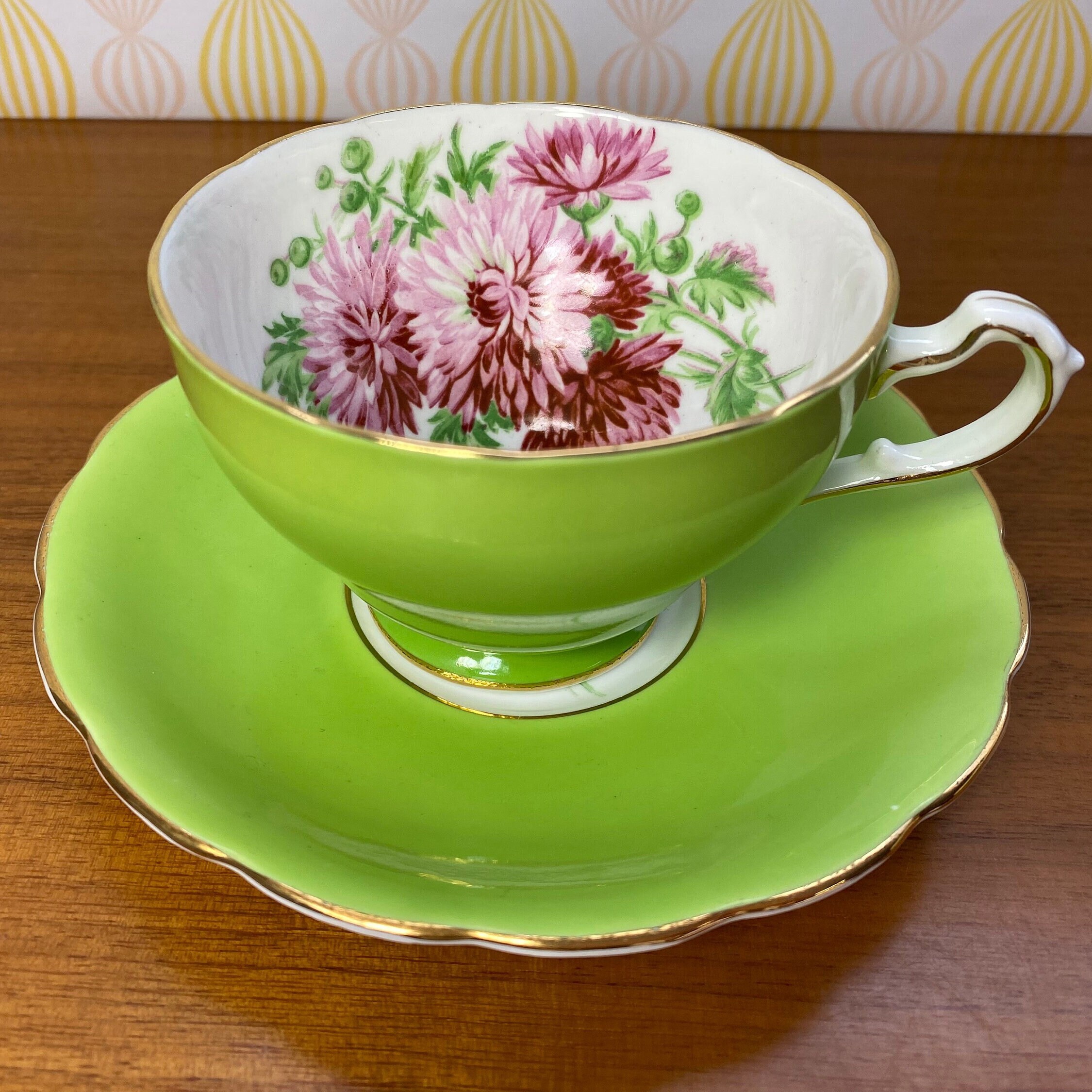Green Tea Cup and Saucer,Tea Cups and Saucers Set Porcelain Coffee Cup  Royal Ceramic Floral Lined Te…See more Green Tea Cup and Saucer,Tea Cups  and