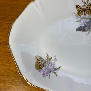 Royal Grafton China Tray, Butterflies and Purple Lilacs Serving Tray image 4