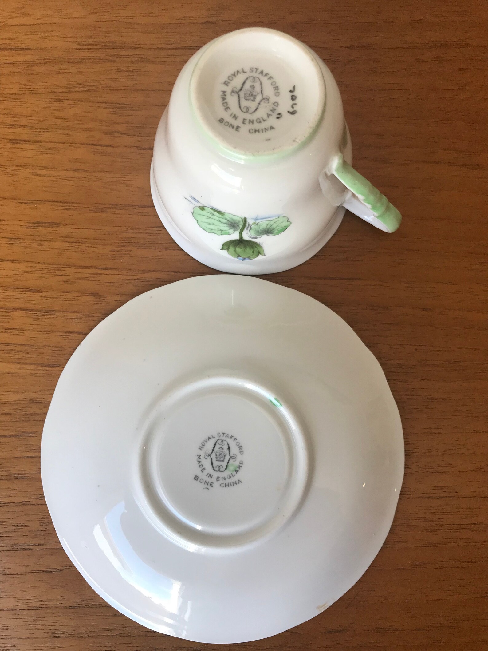 Royal Stafford Water Lily Vintage Teacup and Saucer Hand Etsy Canada