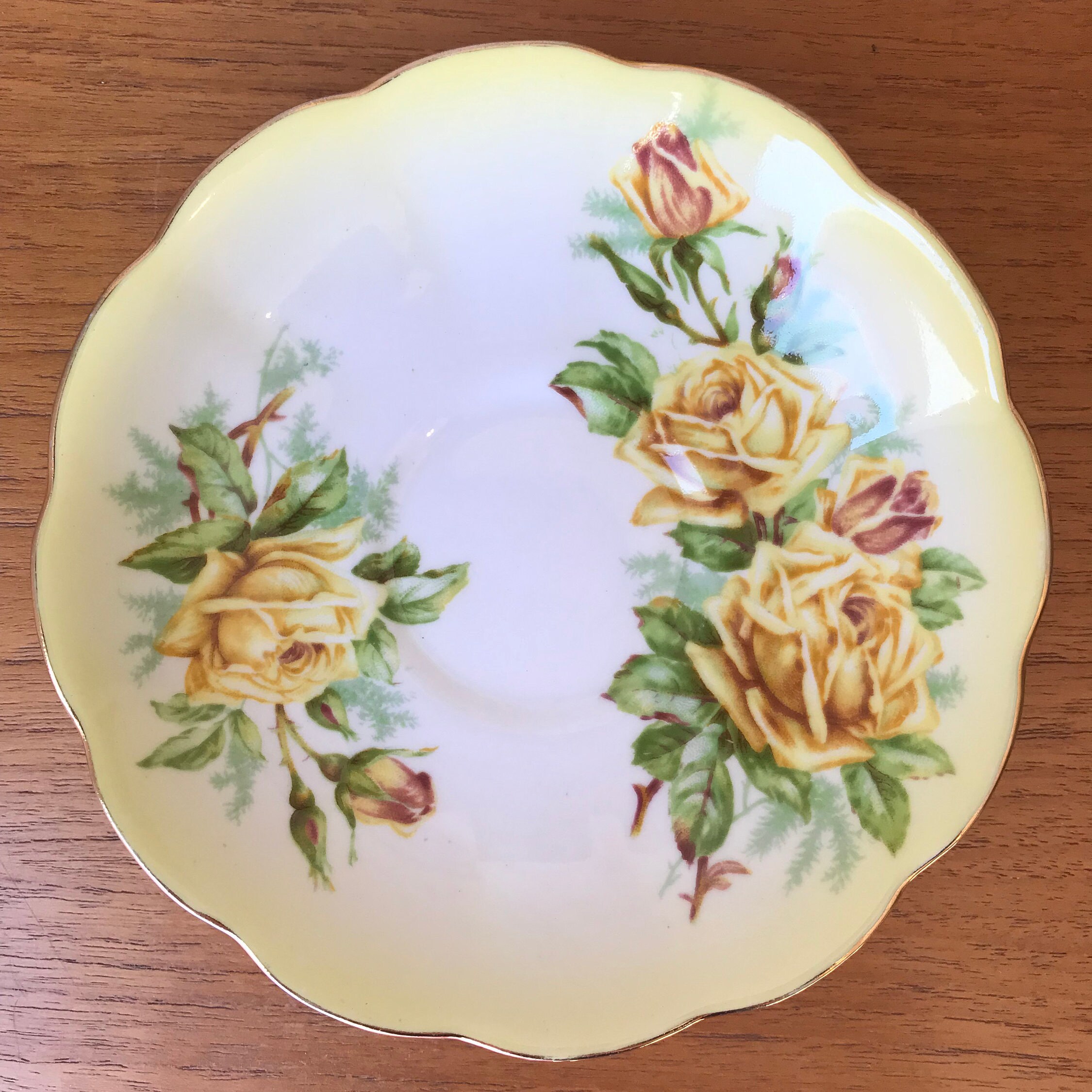 Royal Albert Yellow Rose Tea Cup and Saucer Yellow Ombre Etsy Canada