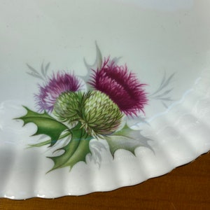 Royal Albert China Highland Thistle Cream and Sugar set with Regal Tray, Milk Pitcher and Sugar Bowl image 8