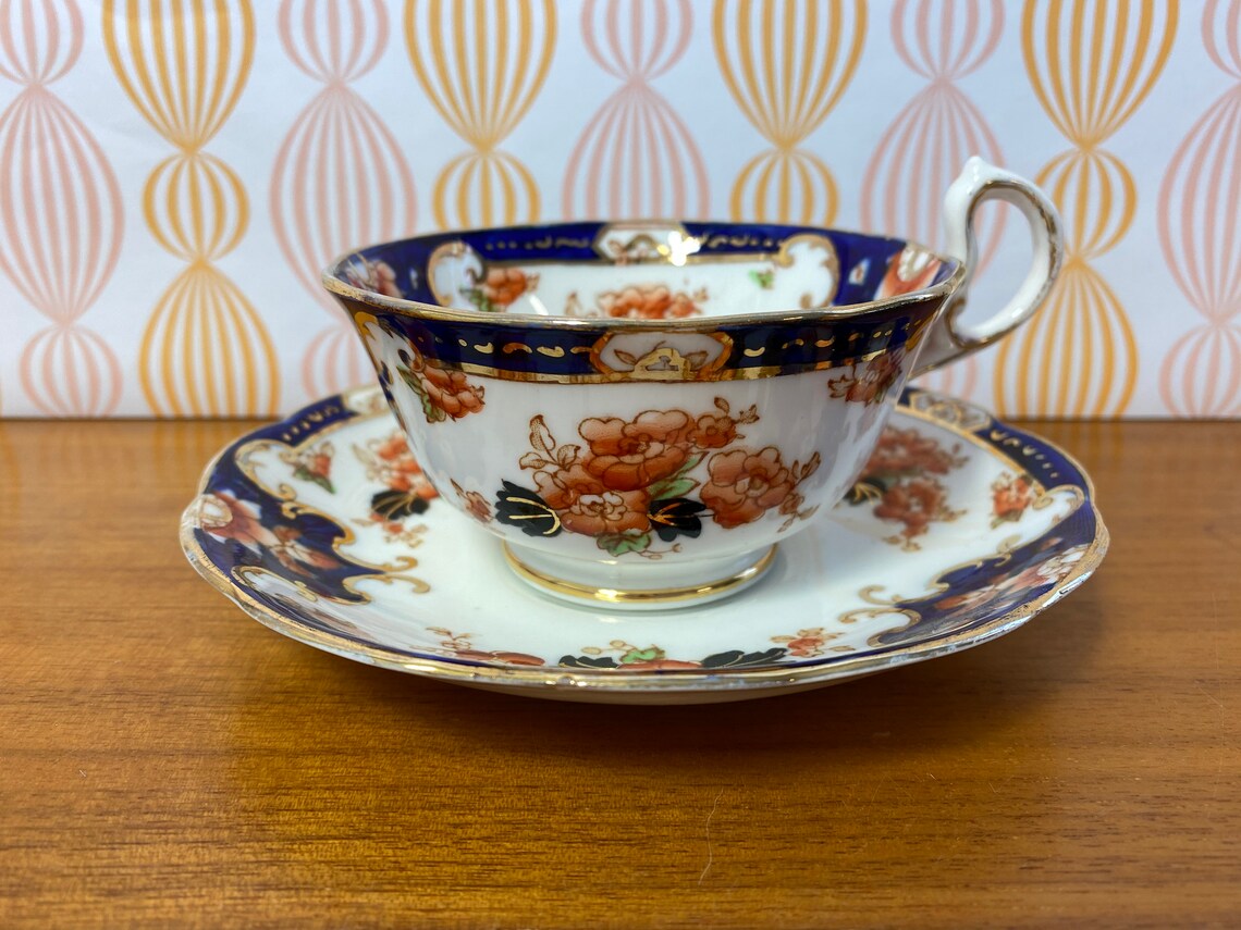 Antique Imari Tea Cup and Saucer Royal Albert China Teacup Etsy