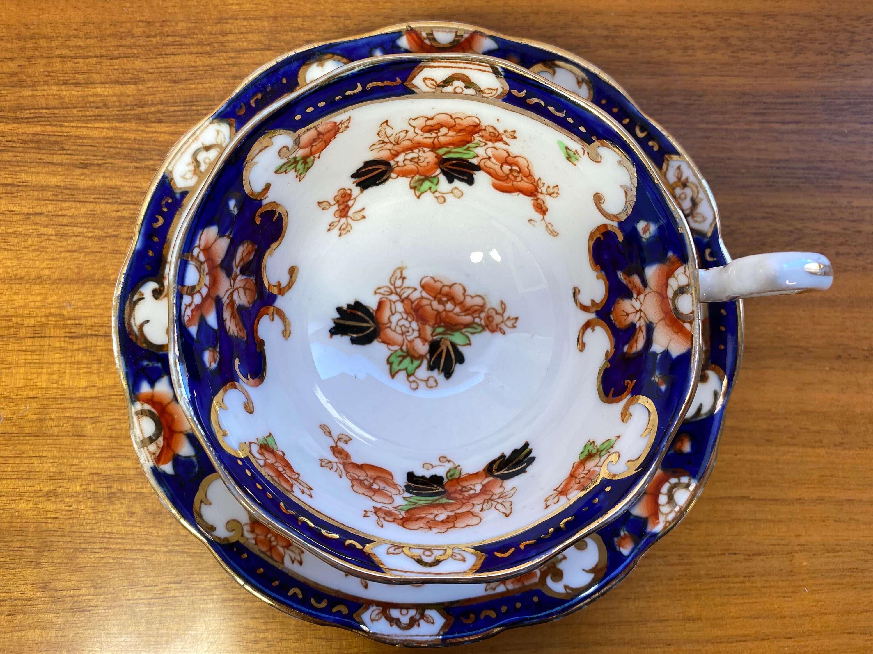 Antique Imari Tea Cup and Saucer Royal Albert China Teacup Etsy