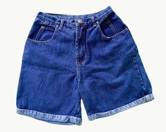 Vintage Denim Shorts | Size Women's 12 | 26" Waist | Gloria Vanderbilt | High Rise Shorts | Baggy Shorts
