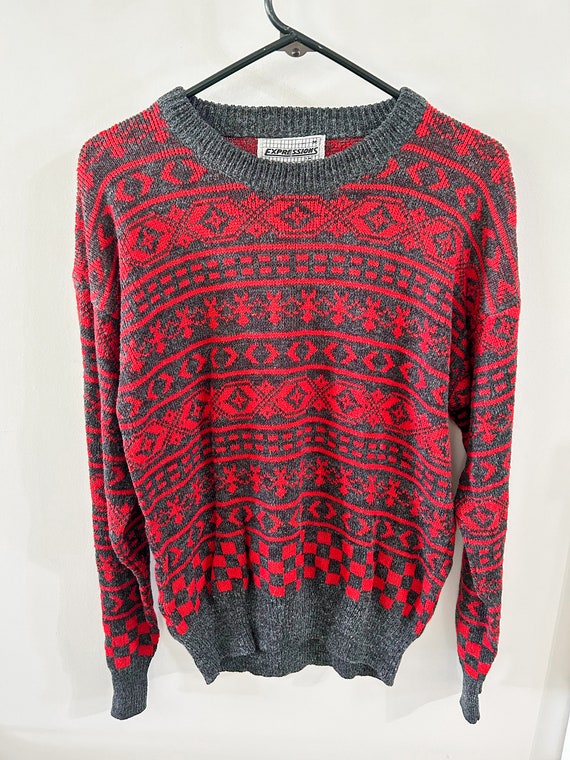 Vintage Knit Sweater | Expressions | Size Women's… - image 2