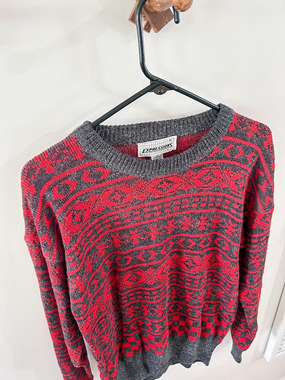 Vintage Knit Sweater | Expressions | Size Women's… - image 4