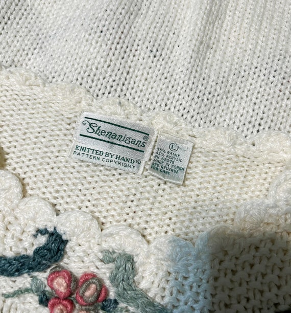 Vintage Knit Sweater | Women's Size Large | Shena… - image 8