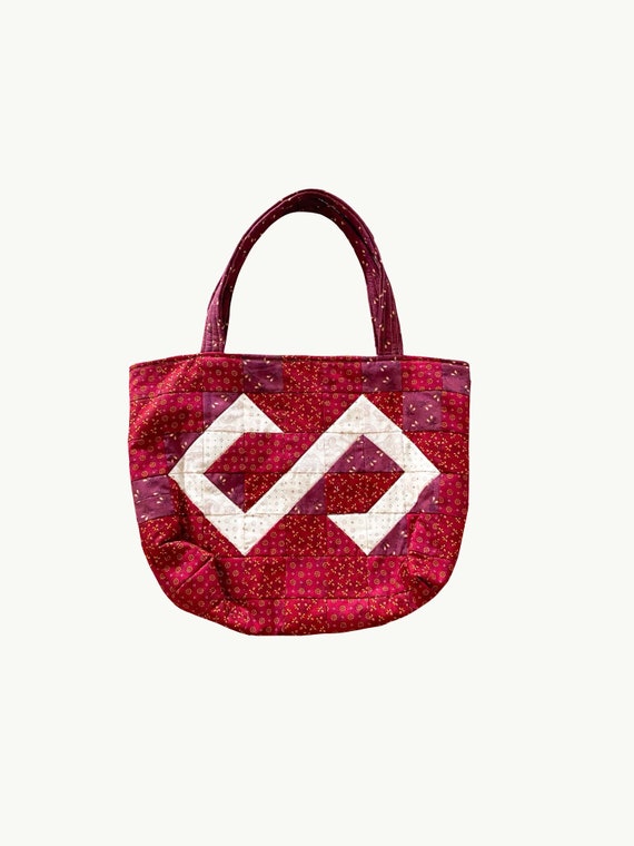 Handmade Quilted Tote Bag | Quilted Pattern | Tot… - image 1