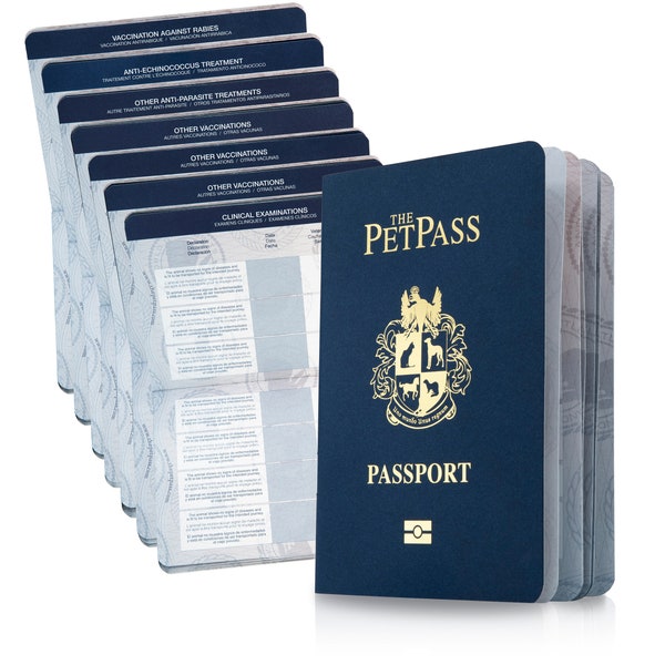 Das Pet Pass-Erinnerungsheft