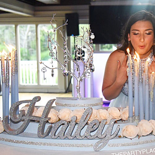 Sweet 16 Candelabra Quinceanera & Mitzvah Candle Lighting Etsy