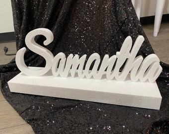 Quinceanera /& Mitzvah Candle Lighting Centerpiece,Custom 3D name styrofoam,foam letters sweet 15 Gatsby theme Big Candelabra Sweet 16