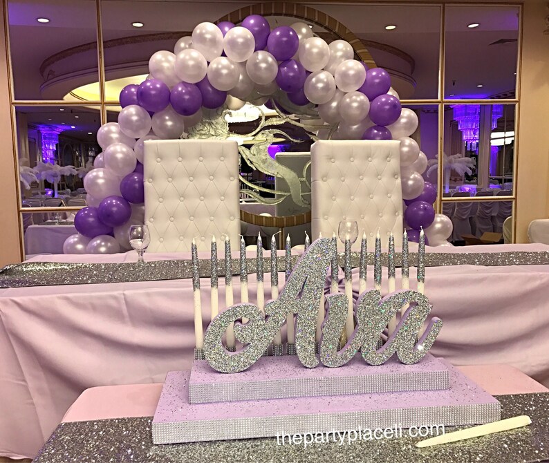 Sweet 16 Candelabra Quinceanera & Mitzvah Candle Lighting Etsy