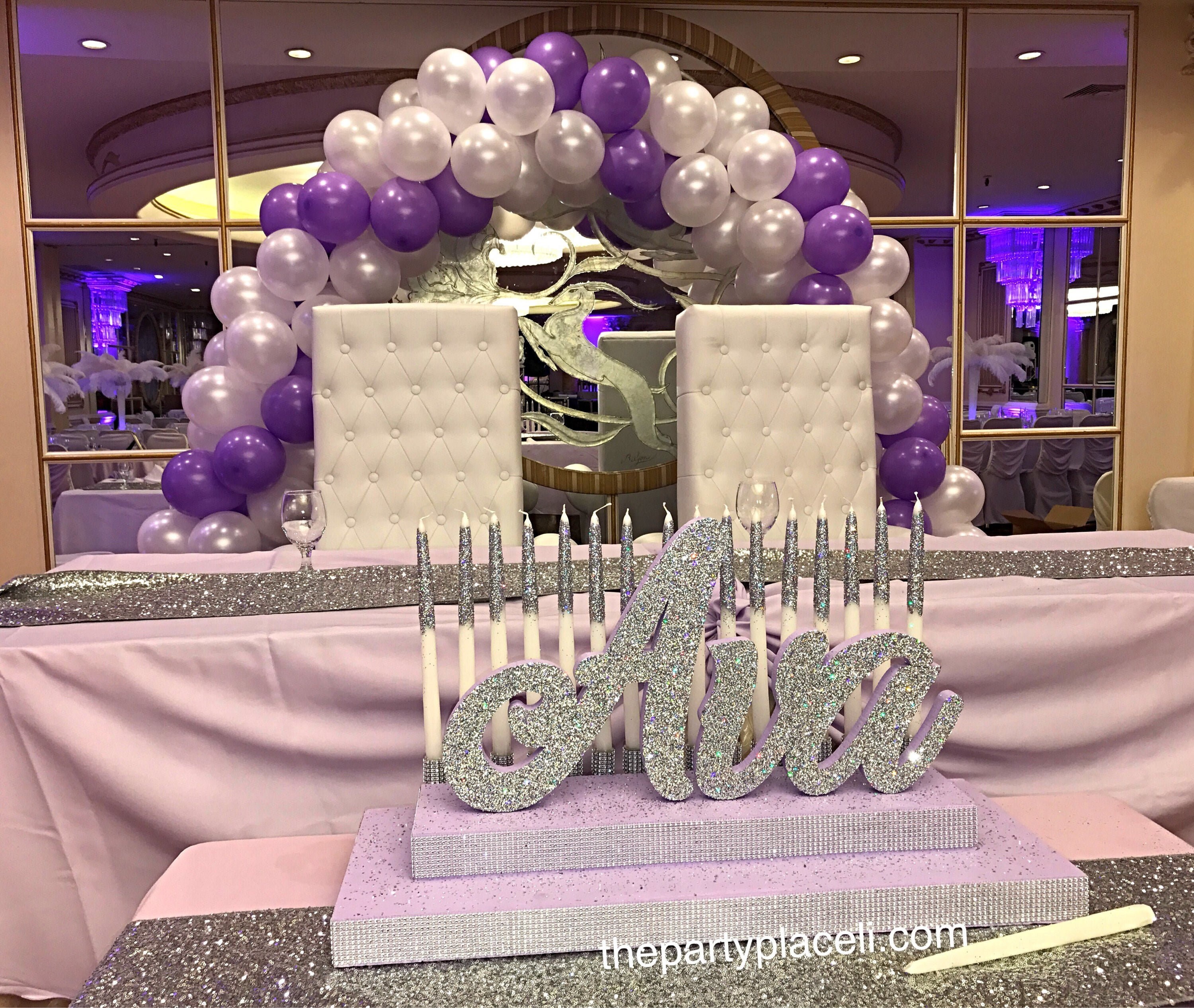 Sweet 16 Candelabra Quinceanera & Mitzvah Candle Lighting Etsy
