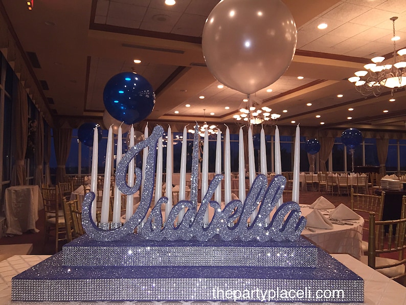 Sweet 16 Candelabra Quinceanera & Mitzvah Candle Lighting Etsy