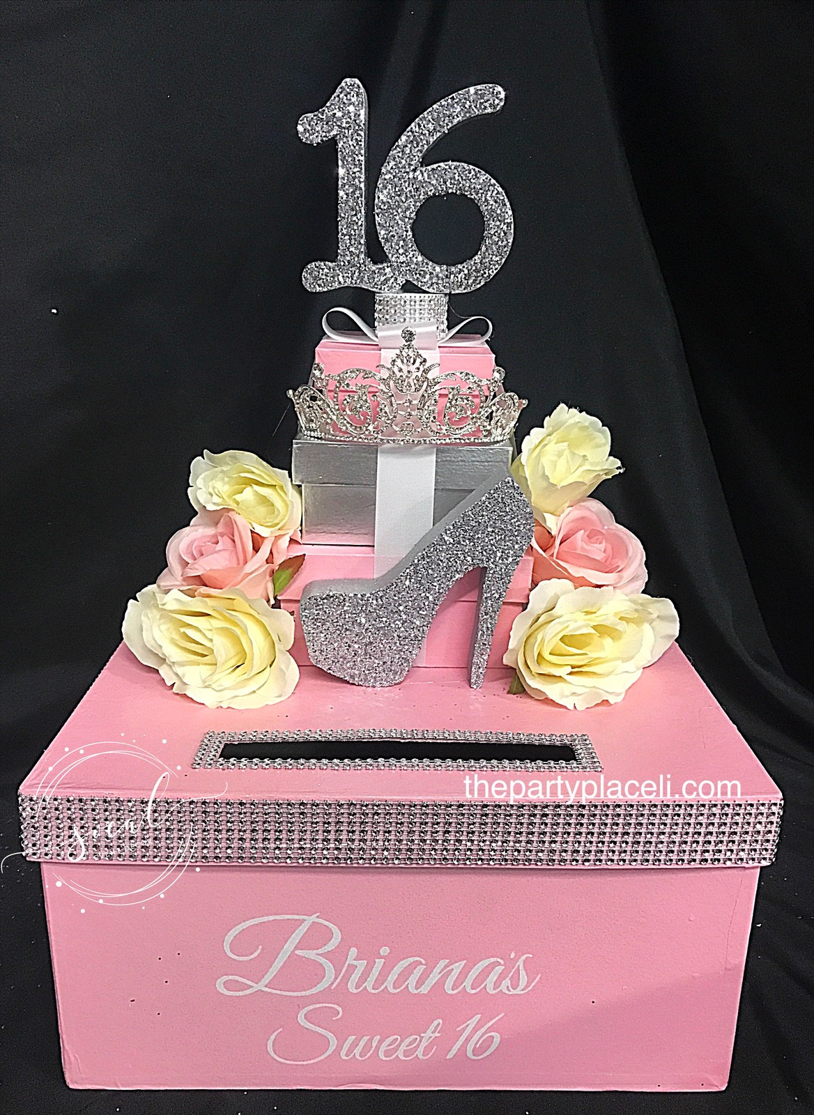 Sweet 16 15 Quince Card Box Rhinestone Tiara Etsy