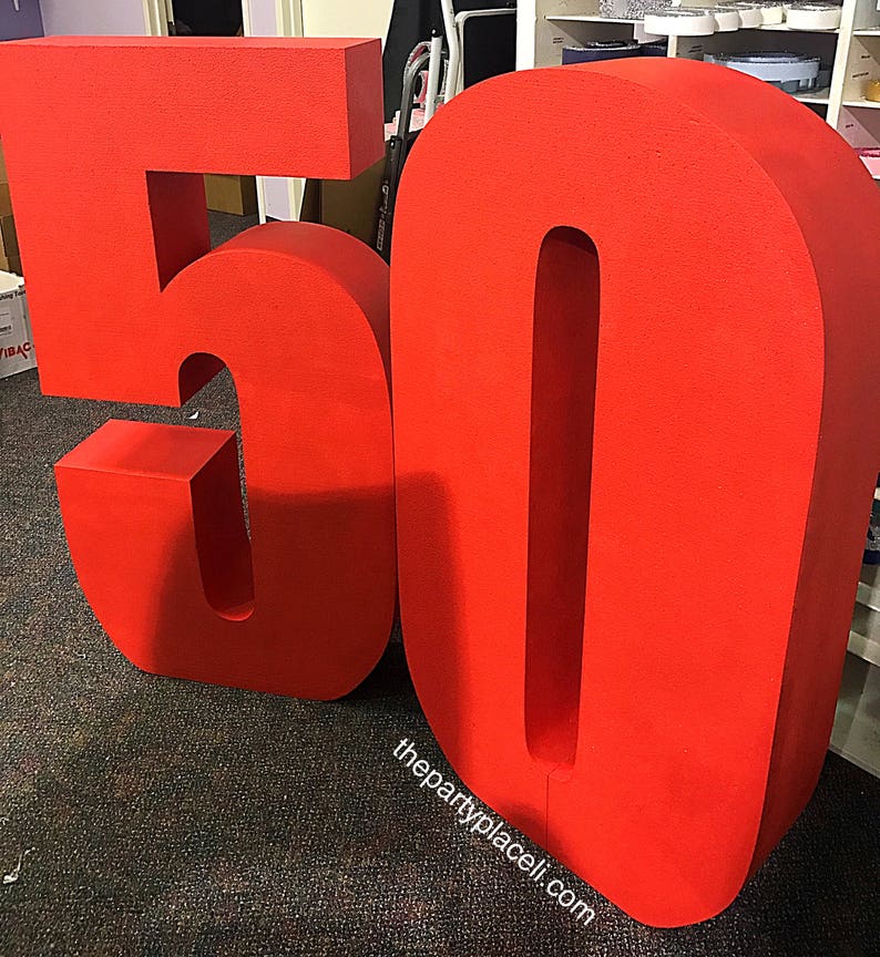 Large Freestanding Number Set Big Numbers Photo Prop Etsy