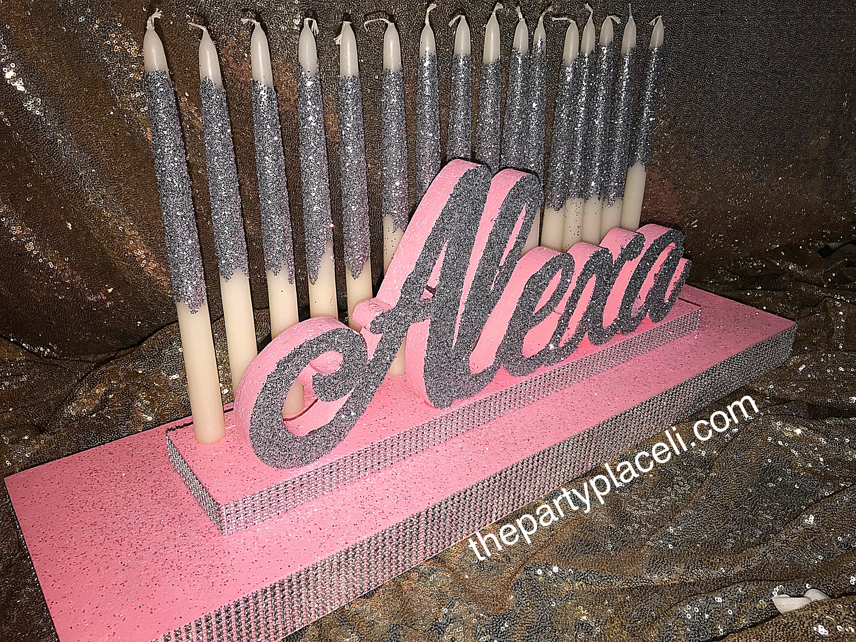 USA Made! Sweet 16 Candelabra, Quinceanera & Mitzvah Candle Lighting Centerpiece