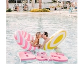Wedding Pool Party Float Decoration Floating Prop Giant Numbers or Letters for Wedding, Birthday, Graduation. Custom float