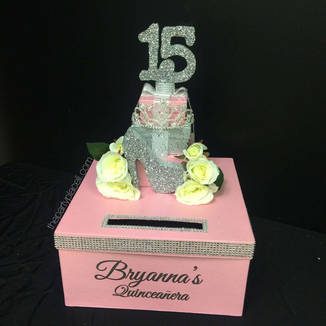 Sweet 16 15 Quince Card Box Rhinestone Tiara Etsy