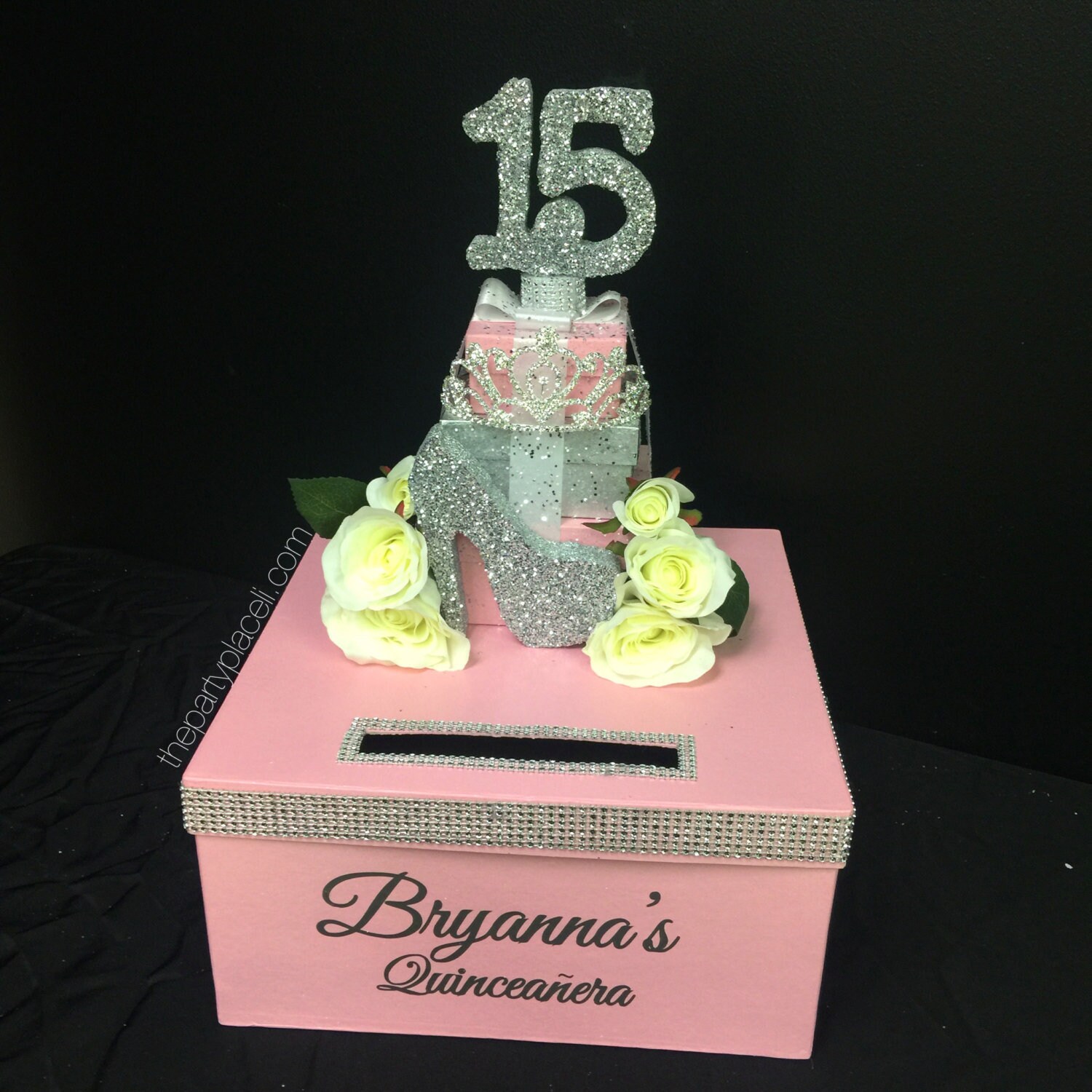 Sweet 16 15 Quince Card Box Rhinestone Tiara Etsy