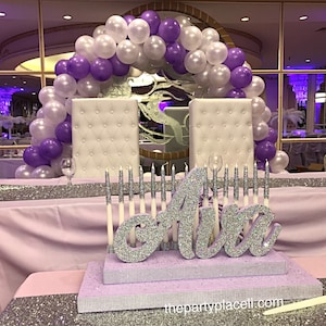 USA Made! Sweet 16 Candelabra, Quinceanera & Mitzvah Candle Lighting Centerpiece - Medium Two-Tier Size