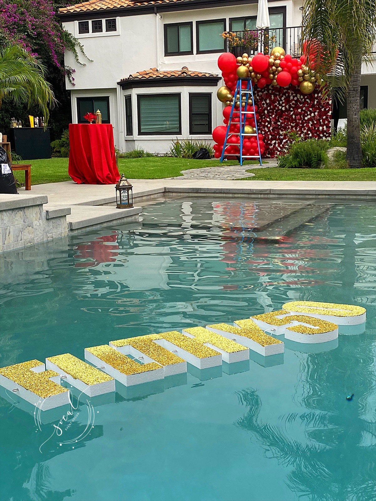 Pool Float Pool Decoration Floating Prop Letters Saying per | Etsy