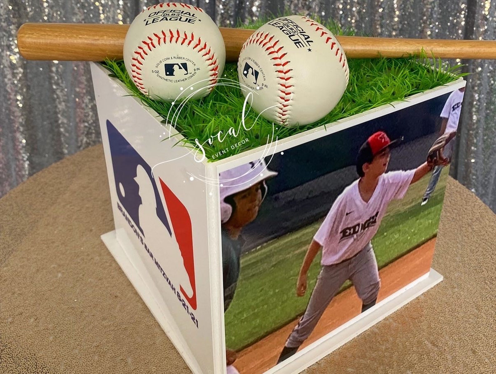 Sports Cube Centerpiece Any Sport Teams Players Baseball Etsy