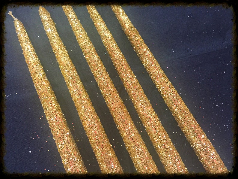 Glitter Taper Candles for Candle Lighting Ceremony and Etsy